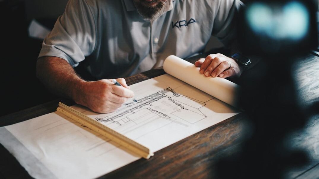 man reviewing documents